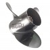 899820A05 - 899820A05 (48-899820A05) VENG XS 11 RH for Mercury, Mercruiser, Force or Mariner - Mercury Marine 899820A05 Vengeance Propeller &ndash; 3-Blade 9.5 &rdquo; Diameter x 11&rdquo; Pitch Right-Hand Rotation, Sport Series.  All-purpose, stainless steel propeller for economy and performance.  Delivers the performance, strength and durability of stainless steel to lower horsepower outboards.  Strong holding power and efficient thrust forward and reverse.  Made with a proprietary blend of 15-5 stainless steel alloy for strength and durability.  Easy to maintain and repair, featuring a standard rubber hub bushing to absorb shift shock or impact with submerged objects.  Vengeance stainless steel propeller 899818A05 can be used on your Mercury and Mariner 25 hp through 30 hp 4-stroke outboards (2006 and newer).The propeller features a Flo Torq I rubber bushing on a bronze splined hub.  The rubber bushing helps absorb vibration, engine shift shock and impact from submerged objects to protect your engine's prop shaft, drive shaft and power train.  Mercury Marine&rsquo;s passion for performance is matched by your drive for the new, the unknown. Our legendary reliability and durability let you boldly embrace your next adventure&mdash;large or small&mdash;knowing you&rsquo;re backed by the best quality design, engineering, and materials.  